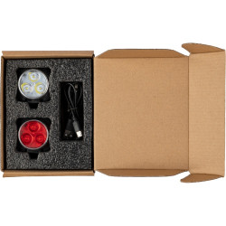 Zestaw lampek rowerowych