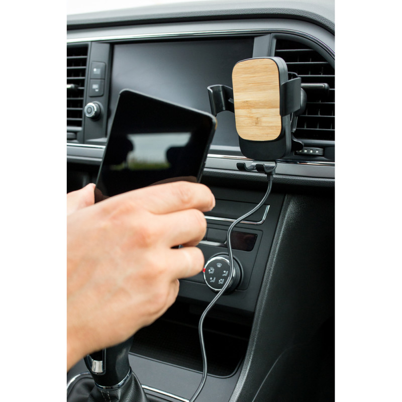 Grawitacyjny samochodowy uchwyt do telefonu ładowarka bezprzewodowa 15W | Amberle