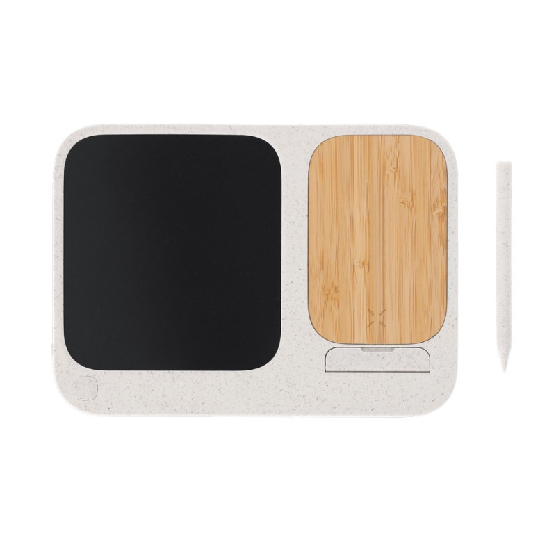 Ładowarka bezprzewodowa 15W tablica cyfrowa stojak na telefon