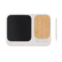 Ładowarka bezprzewodowa 15W tablica cyfrowa stojak na telefon