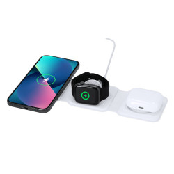 Składana magnetyczna ładowarka bezprzewodowa 15W 3 w 1