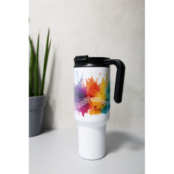 Kubek termiczny 1100 ml Air Gifts z ergonomicznym uchwytem | Ony