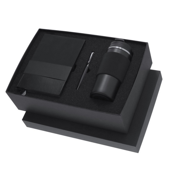 Zestaw upominkowy kubek termiczny 470 ml notatnik A5 pióro kulkowe pudełko podarunkowe