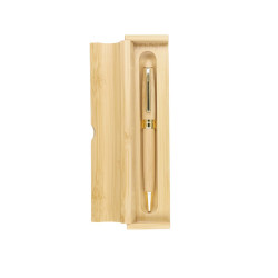 Bambusowy długopis w etui