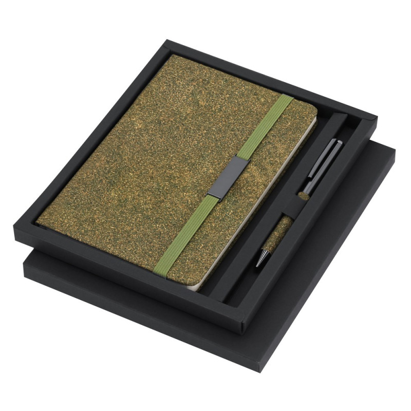 Zestaw upominkowy notatnik ok A5 długopis pudełko podarunkowe