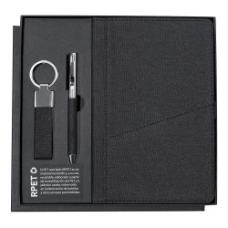 Zestaw upominkowy brelok notatnik ok A5 długopis pudełko podarunkowe