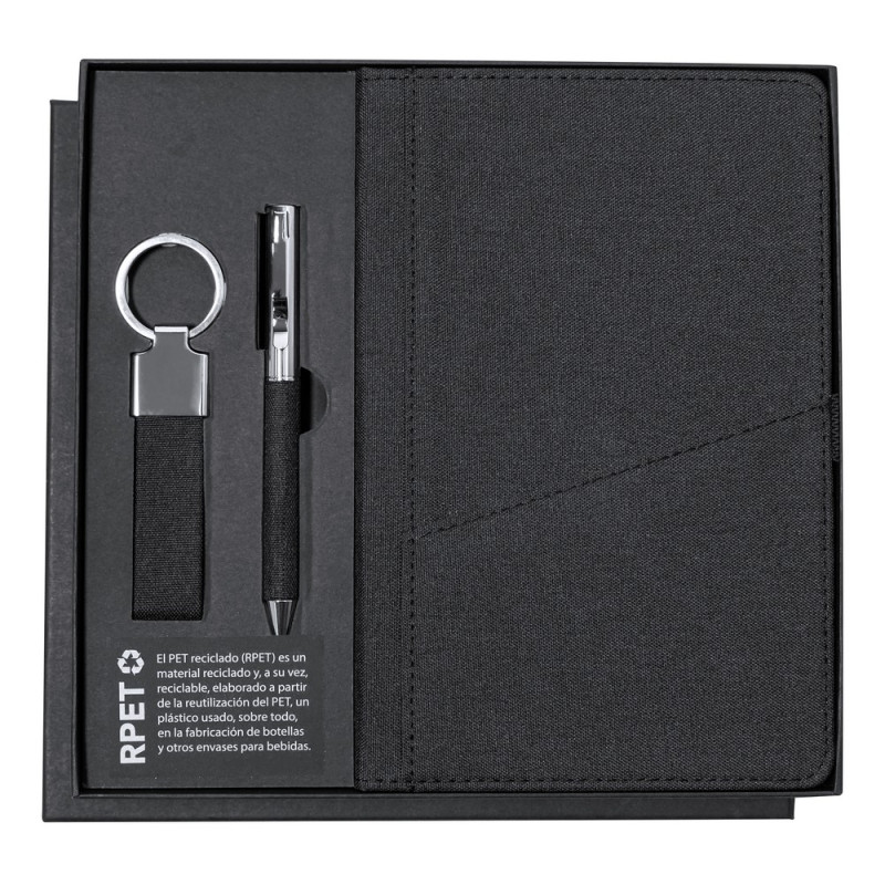 Zestaw upominkowy brelok notatnik ok A5 długopis pudełko podarunkowe