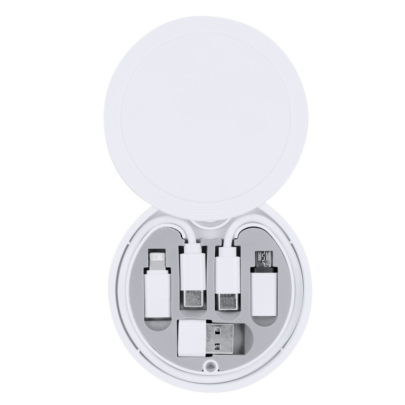 Kabel do ładowania i synchronizacji  adaptery w komplecie etui z karabińczykiem