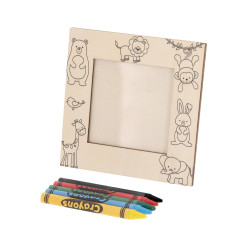 Ramka do zdjęć do kolorowania kredki