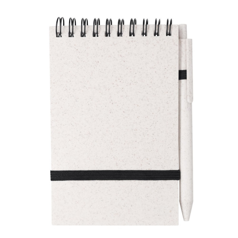 Zestaw biurowy notes kubek długopis ze słomy pszenicznej