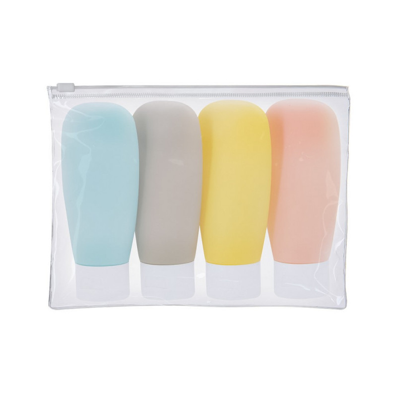 Zestaw podróżny kosmetyczka 4 pojemniki