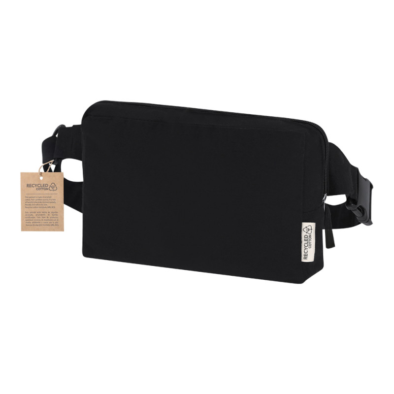 Saszetka zapinana w pasie z płótna z recyklingu