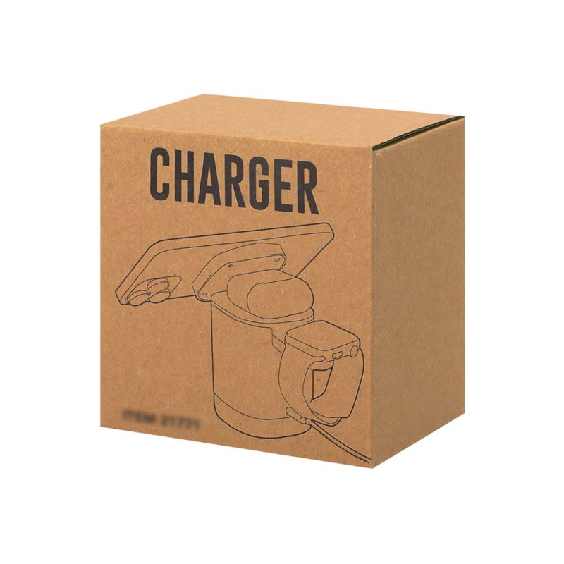 Magnetyczna ładowarka bezprzewodowa 15W z RABS 3 w 1 stojak na telefon