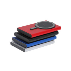 Magnetyczny bezprzewodowy power bank 5000 mAh z aluminium z recyklingu ładowarka bezprzewodowa 15W