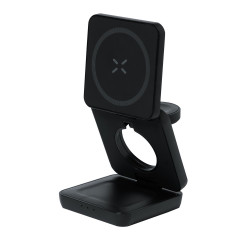 Magnetyczna ładowarka bezprzewodowa 15W z RABS 3 w 1 stojak na telefon