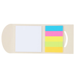 Zestaw do notatek ze zrecyklingowanych kartoników po mleku karteczki samoprzylepne