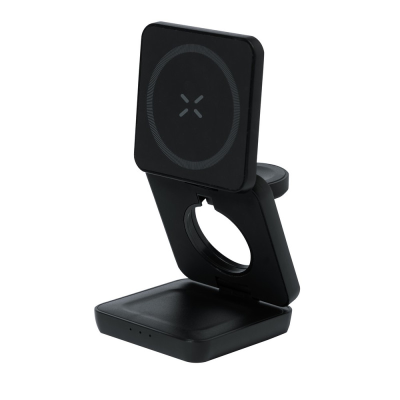 Magnetyczna ładowarka bezprzewodowa 15W z RABS 3 w 1 stojak na telefon