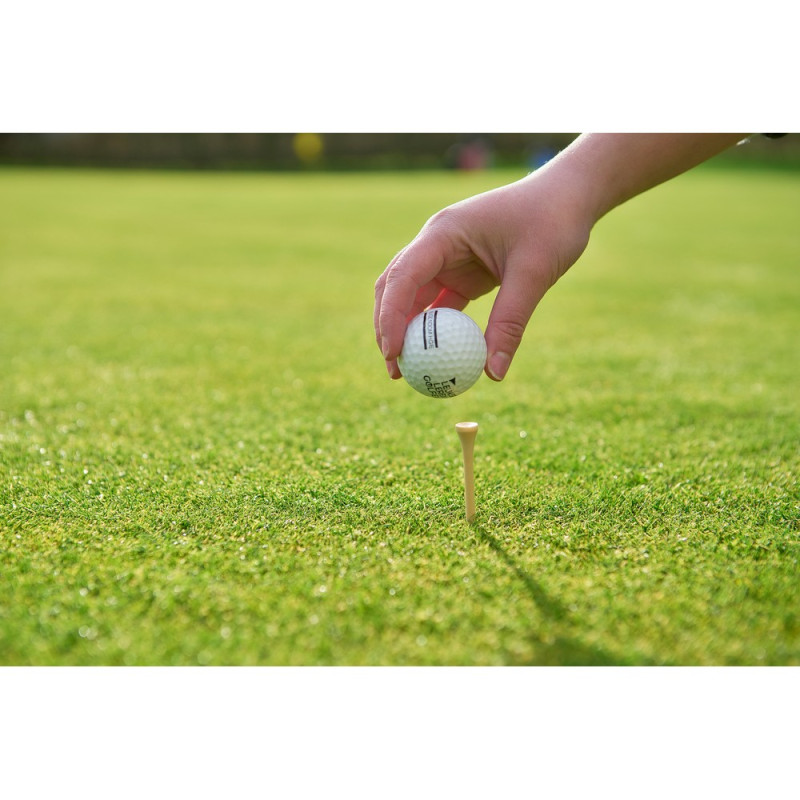 Zestaw drewnianych akcesoriów golfowych