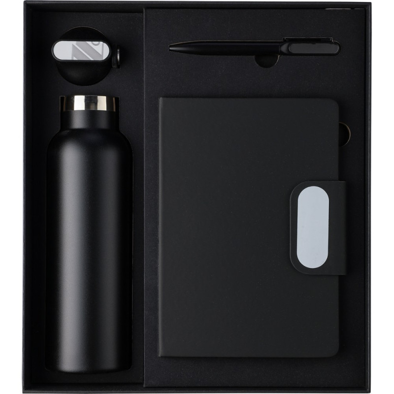 Zestaw upominkowy termos długopis notatnik pudełko upominkowe