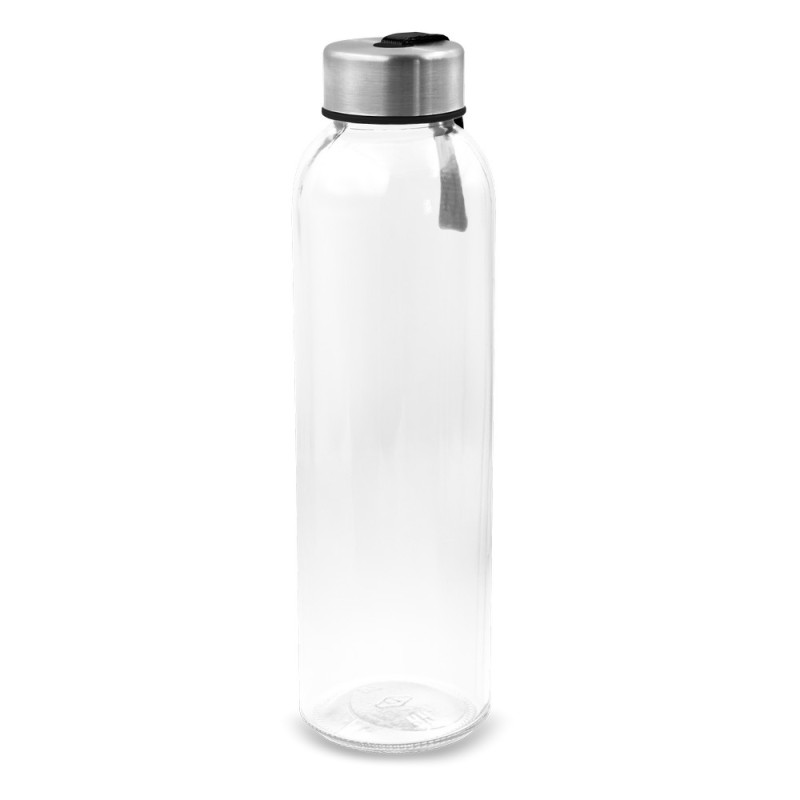 Szklana butelka 500 ml z kolorową wstążką | Viivi