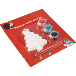 Choinka do malowania farbki i pędzelek