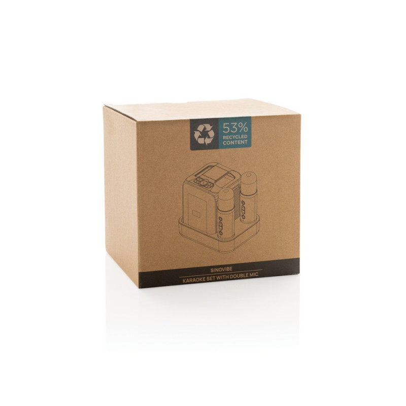 Zestaw do karaoke Singvibe głośnik bezprzewodowy i dwa mikrofony