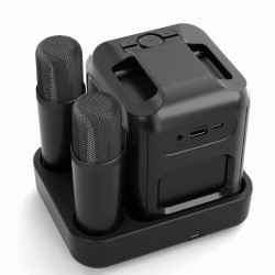 Zestaw do karaoke Singvibe głośnik bezprzewodowy i dwa mikrofony