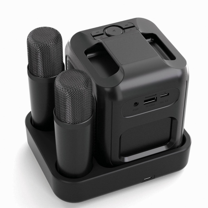 Zestaw do karaoke Singvibe głośnik bezprzewodowy i dwa mikrofony