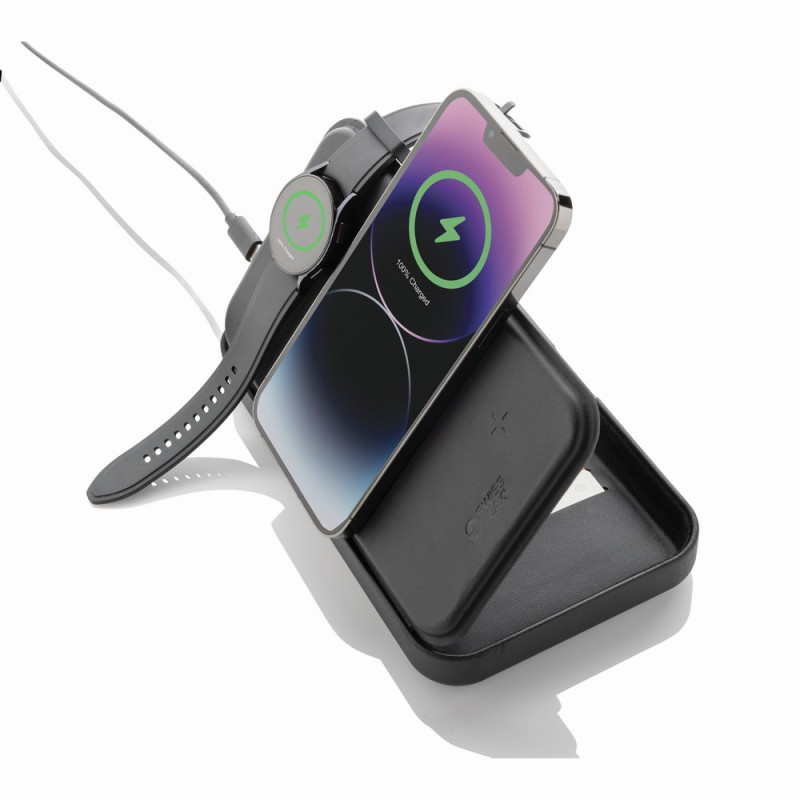 Organizer podróżny ładowarka bezprzewodowa 3 w 1 15W