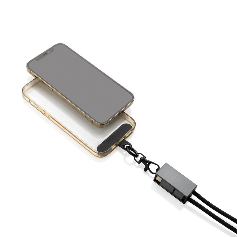 Kabel do ładowania 2 w 1 smycz na telefon Terra