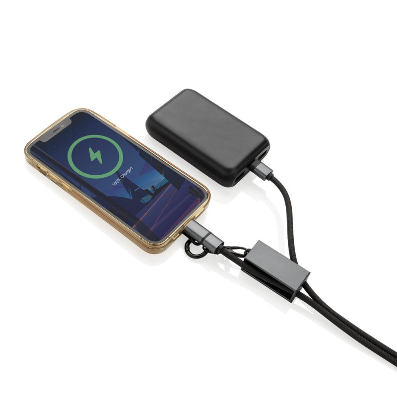 Kabel do ładowania 2 w 1 smycz na telefon Terra