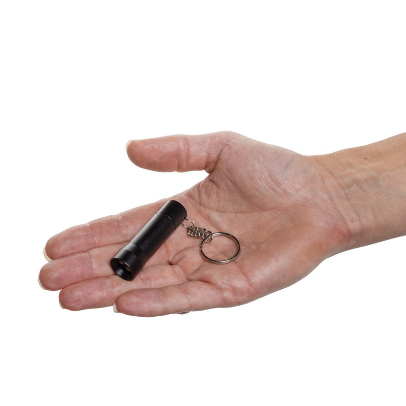 Brelok do kluczy z aluminium z recyklingu latarka Flash