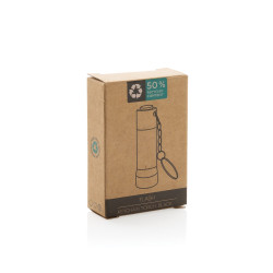 Brelok do kluczy z aluminium z recyklingu latarka Flash