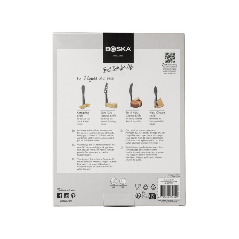 Zestaw małych noży do sera BOSKA Mini Copenhagen