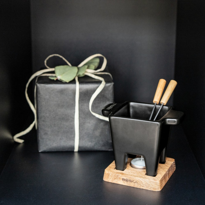 Zestaw do serwowania fondue BOSKA Tapas Fondue Nero