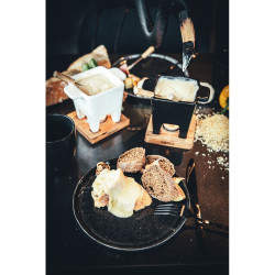 Zestaw do serwowania fondue BOSKA Tapas Fondue Nero