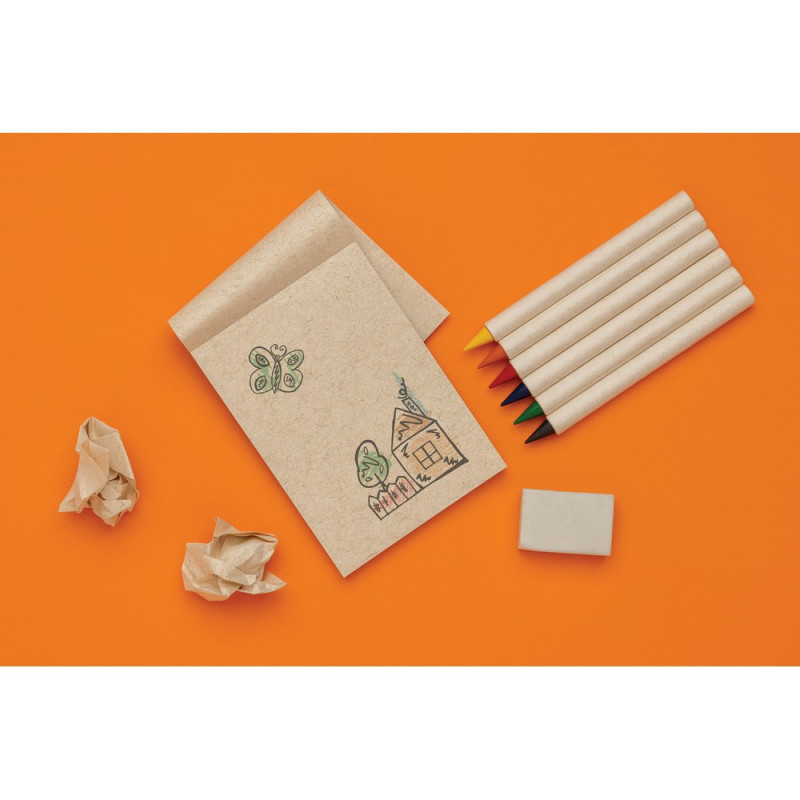 Zestaw kredek notatnik Micki