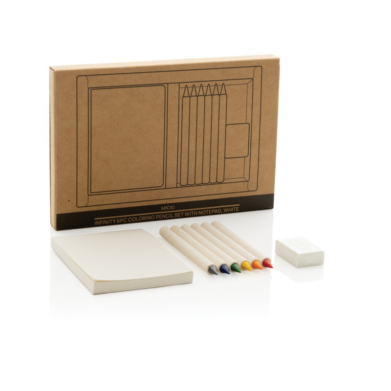 Zestaw kredek notatnik Micki