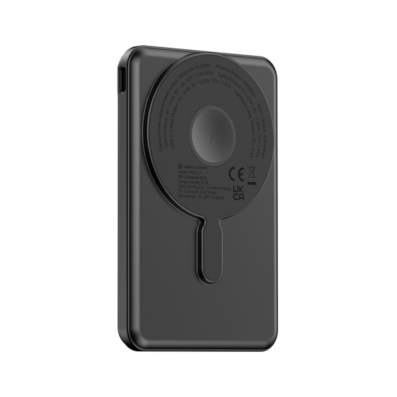 Magnetyczny power bank 5000 mAh Urban Vitamin Redwood