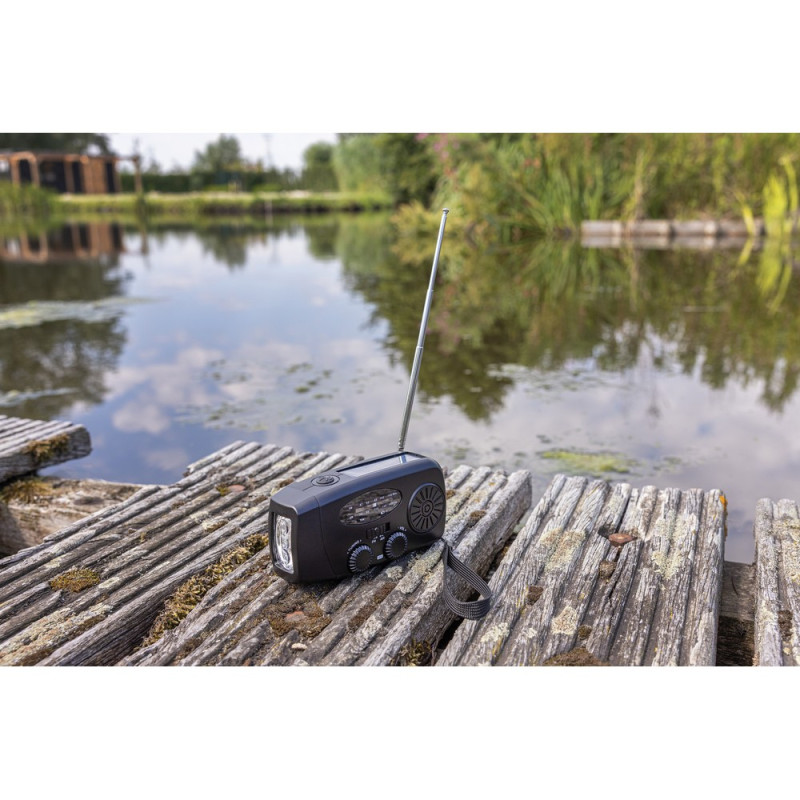 Radio survivalowe AM/FM power bank 1800 mAh latarka RescueWave