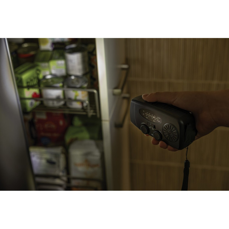 Radio survivalowe AM/FM power bank 1800 mAh latarka RescueWave