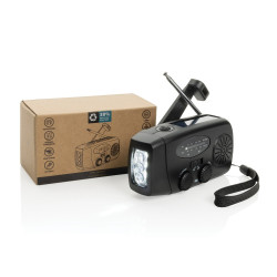 Radio survivalowe AM/FM power bank 1800 mAh latarka RescueWave