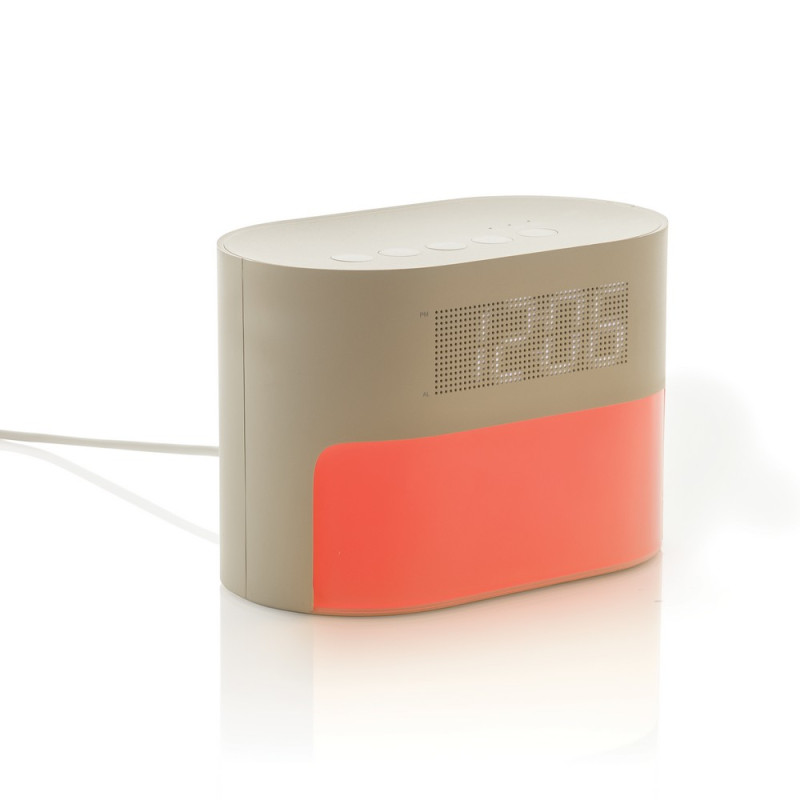 Zegar na biurko budzik z funkcją białego szumu