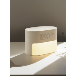 Zegar na biurko budzik z funkcją białego szumu