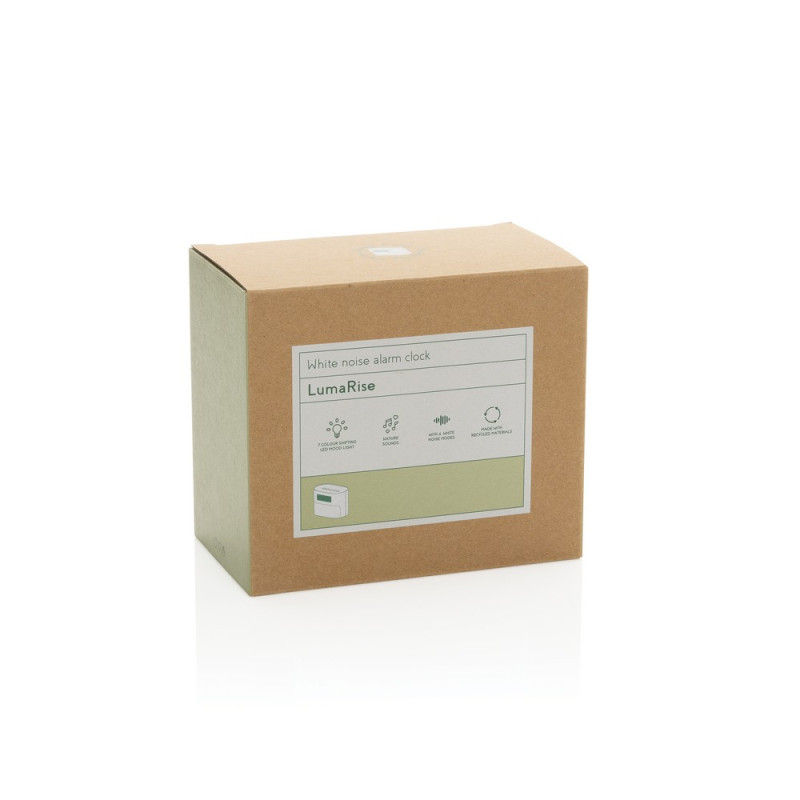 Zegar na biurko budzik z funkcją białego szumu