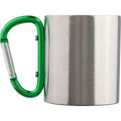 Metalowy kubek 185 ml z karabińczykiem