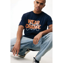 Luźna koszulka Iqoniq Kakadu bawełna z recyklingu