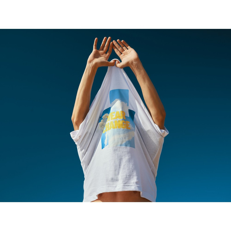 Luźna koszulka Iqoniq Kakadu bawełna z recyklingu