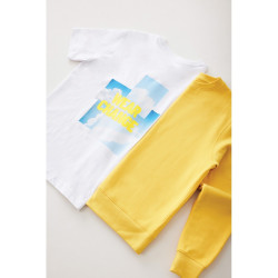 Luźna koszulka Iqoniq Kakadu bawełna z recyklingu