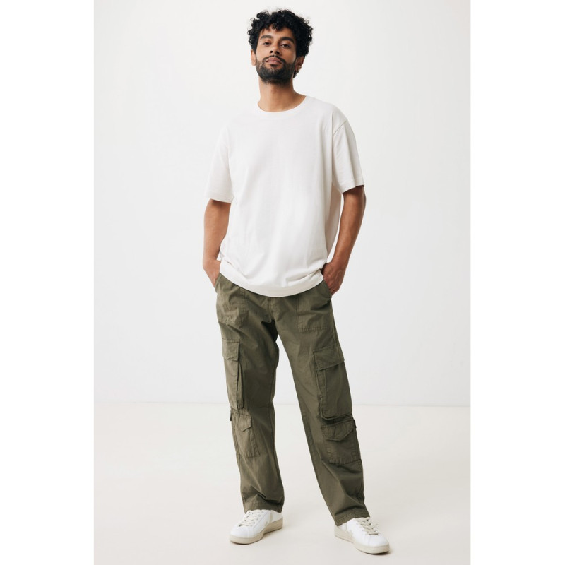 Luźna koszulka Iqoniq Kakadu bawełna z recyklingu